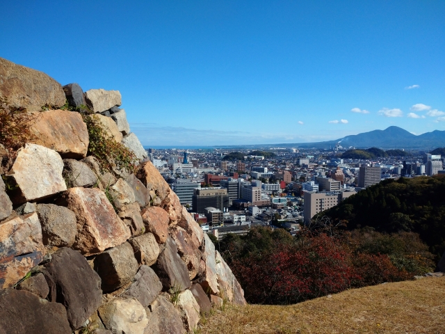 米子城跡からの景色