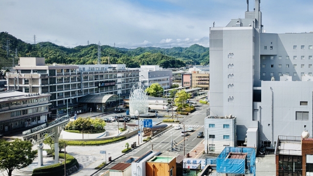 米子駅周辺の様子