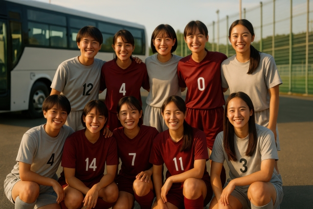 部活動の送迎の様子