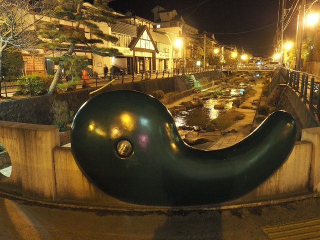 玉造温泉のオブジェ